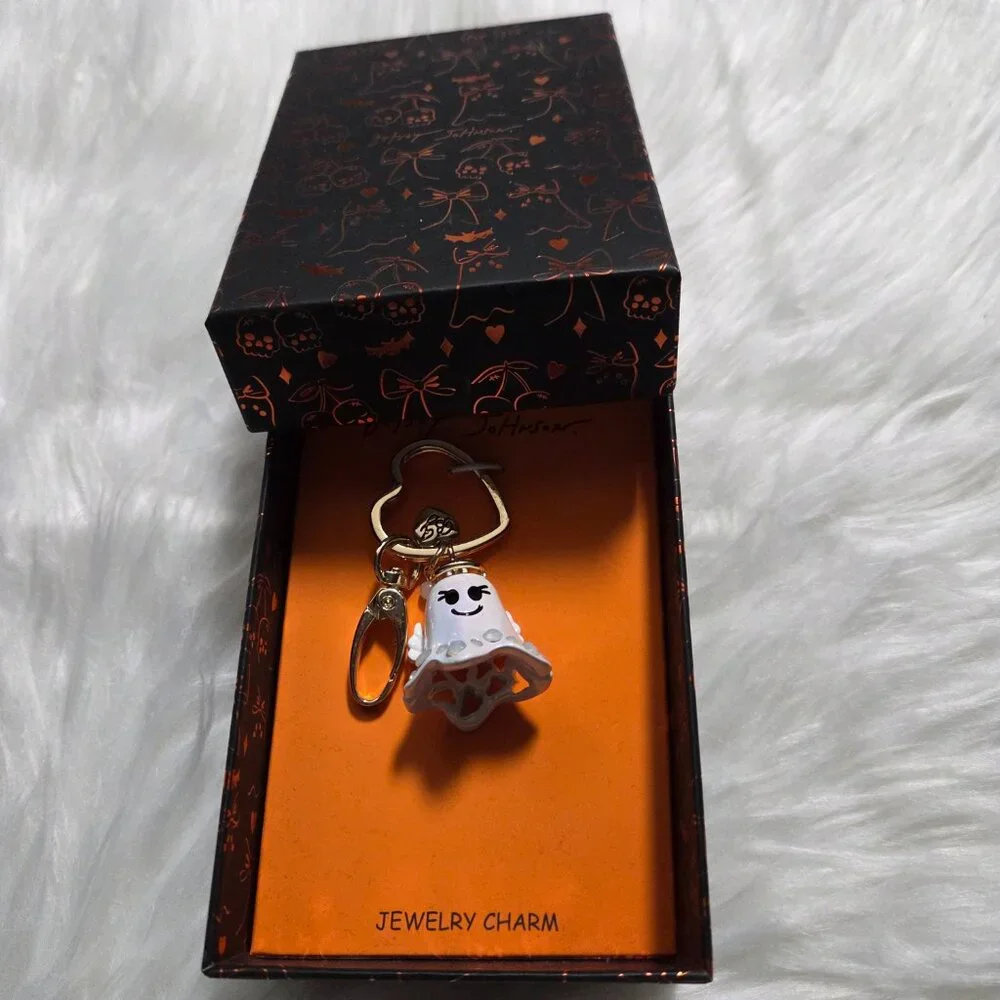 Betsey Johnson Ghost Jewelry Charm Keychain